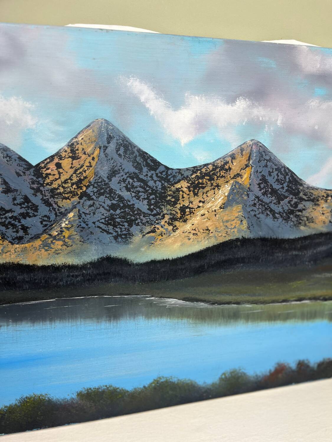Huile sur toile Paysage de montagne