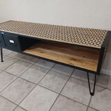 Industrial style TV stand