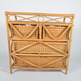 Commode en rotin