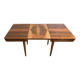 Table à manger extensible en noyer des années 1960