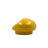Space age yellow ceramic ashtray, Viba Italy 1970s