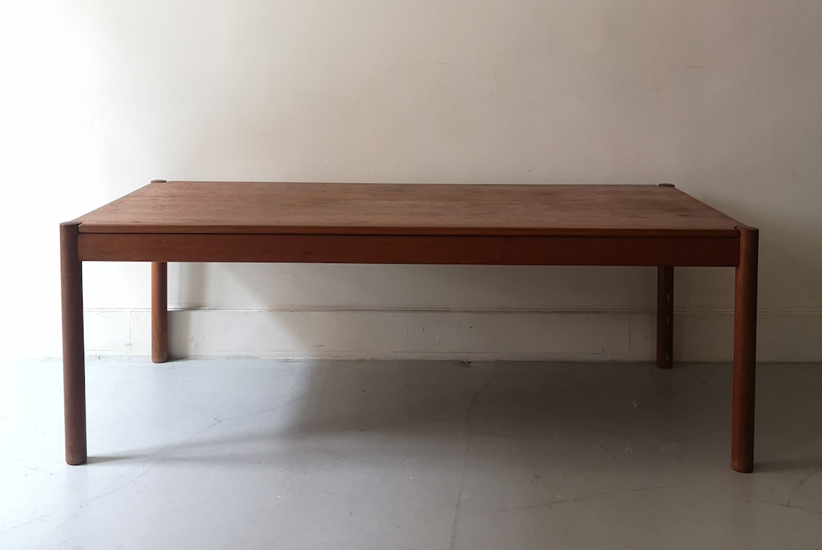 Large Scandinavian teak coffee table M.Olesen, Denmark 1970