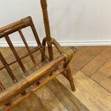 Wicker magazine rack