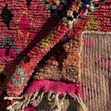 New pink Boujad Moroccan Berber rug.