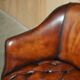 Fauteuil capitaine Chesterfield victorien restauré