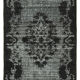 Hand-knotted antique turkish 1970s 151 cm x 282 cm black carpet