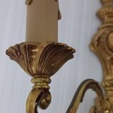 Louis XV style double bronze wall light