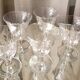 Suite de 5 verres a vin rouge modele jersey cristal de st louis