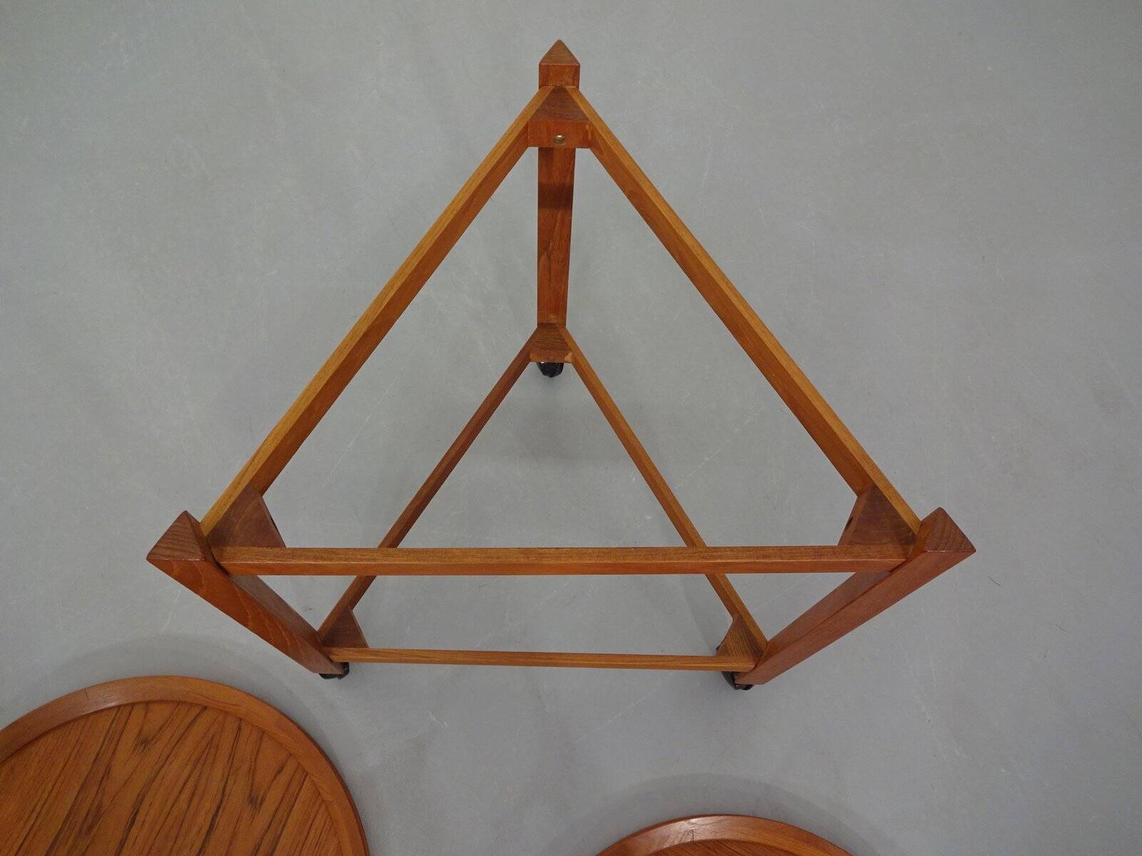 Teak Serving Trolley from Sika Møbler, 1960s