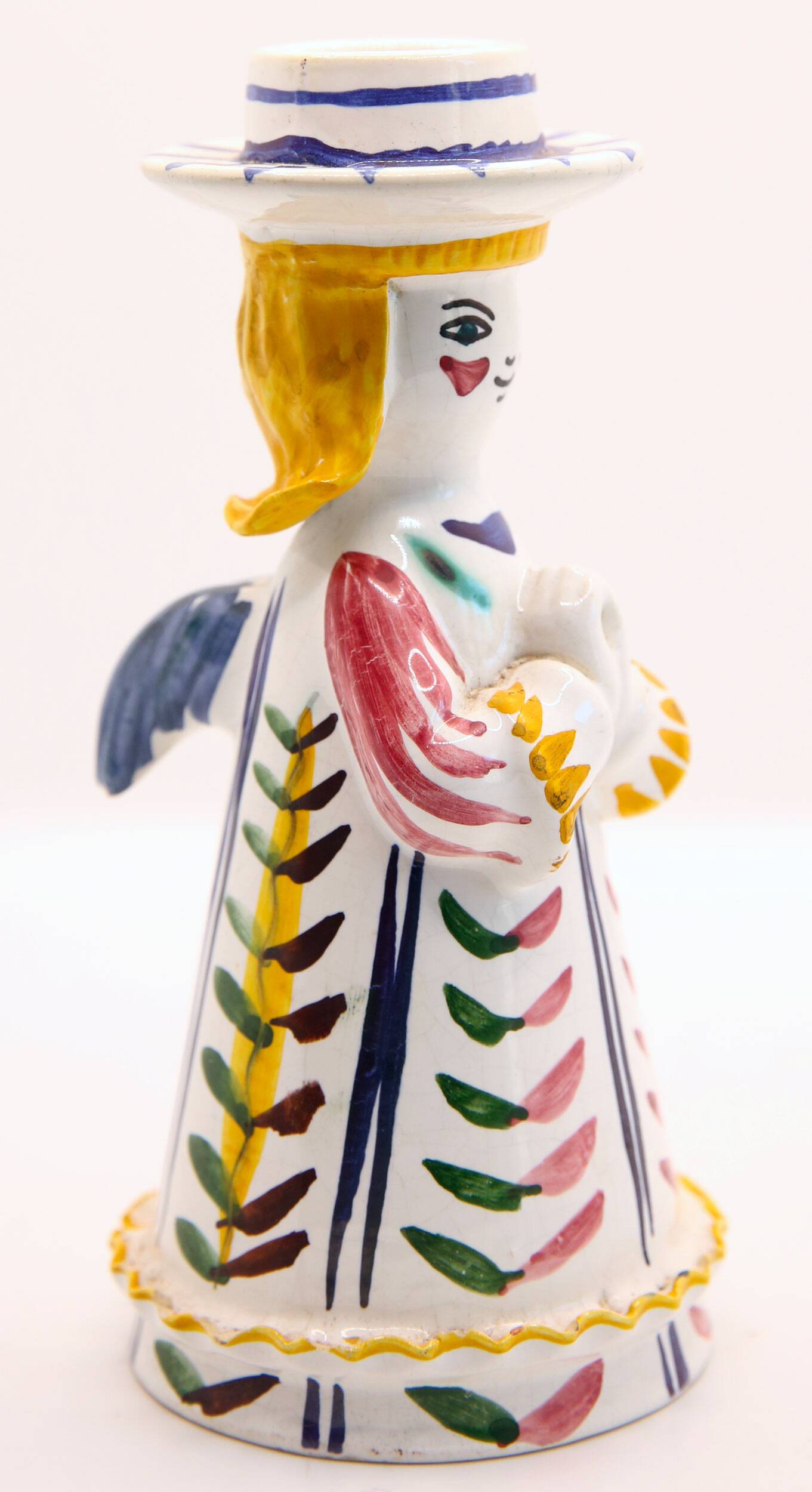 Angel slip candle holder from Secla Portugal