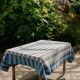Blue Stripe Tablecloth: 240cm x 170cm