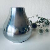 Vase moderniste argenté