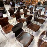 Set of 30 chairs Obo Eromes wenge 70s