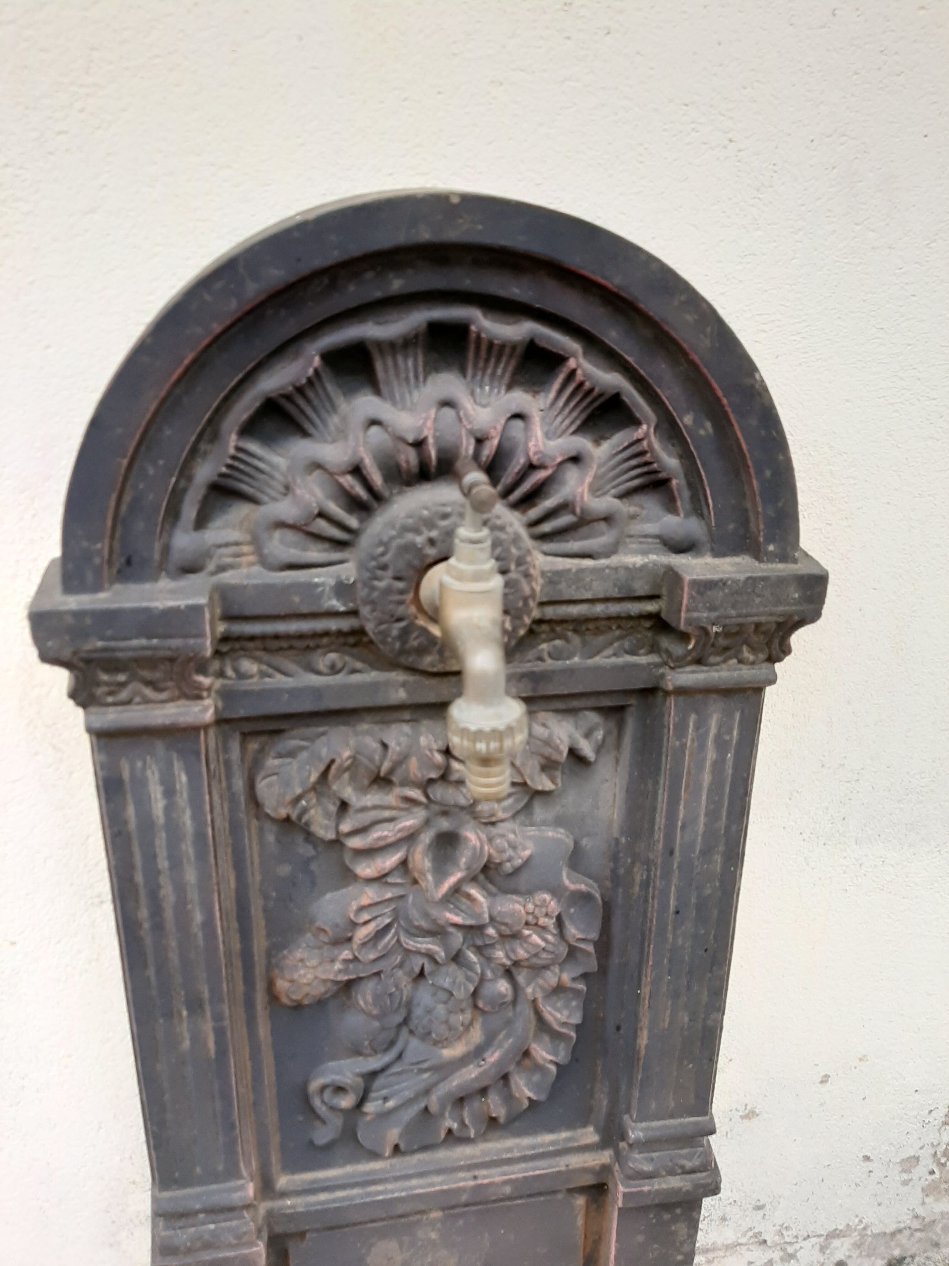 Cast-iron garden fountain