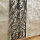 Old iron door grille window grille