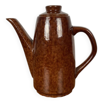 Ceramic teapot and coffee pot, leopard print, 1960-70