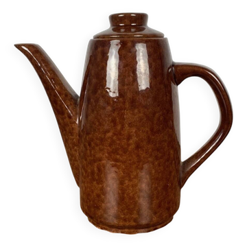 Ceramic teapot and coffee pot, leopard print, 1960-70
