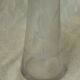 Vase a jacinthe en verre grave decor heron*
