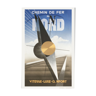 Affiche Chemins de Fer du Nord par Cassandre