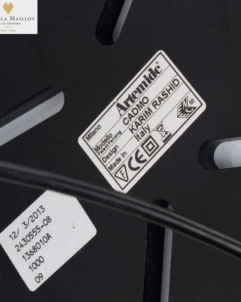 Karim rashid - cadmo led black metal floor lamp - for artemide