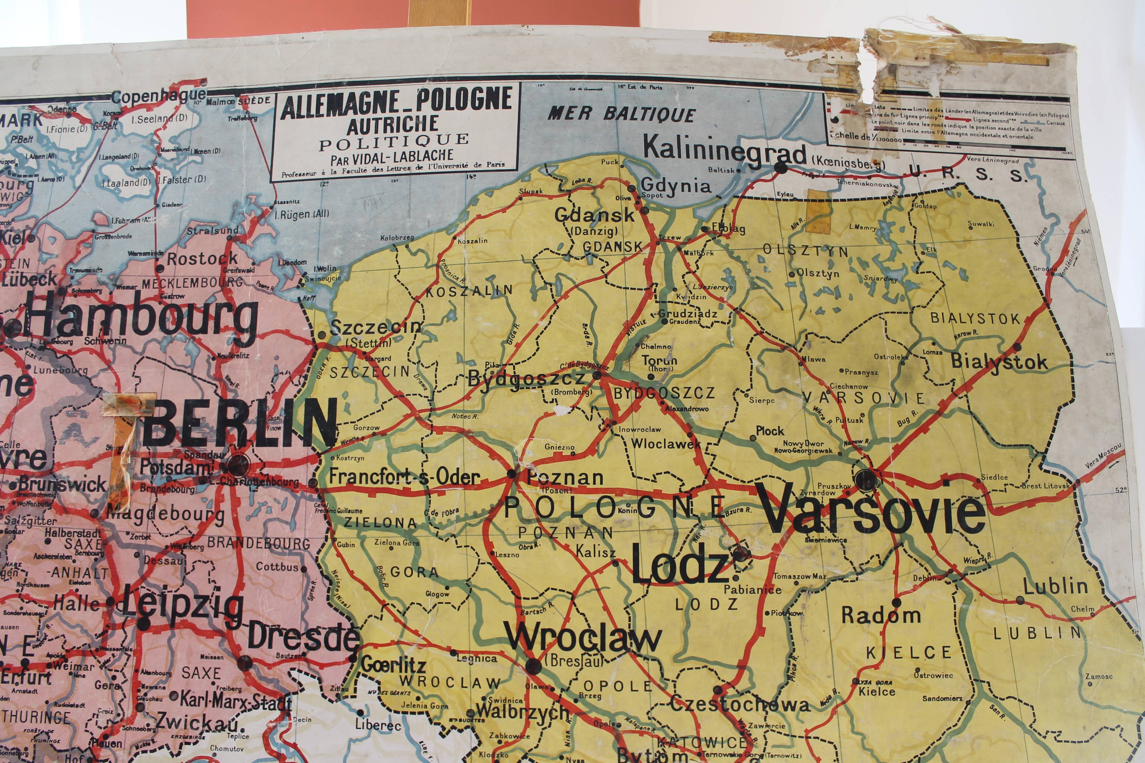 Carte Scolaire Ancienne N 27 Allemagne Pologne Autriche Physique N 28 Politique Selency