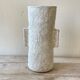 Papier-mâché vase bleached effect