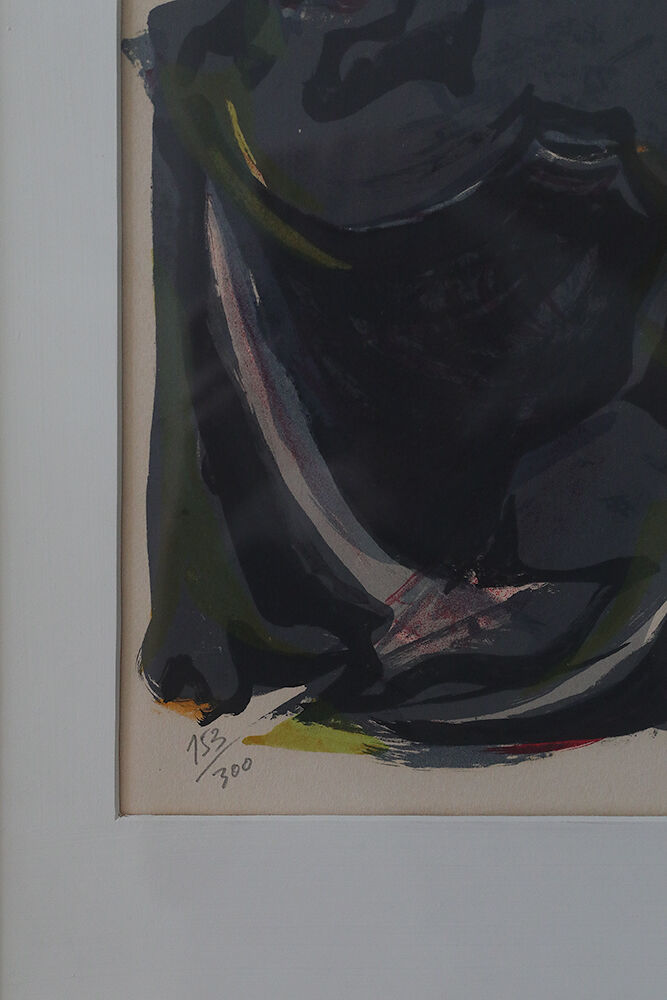 Bata Mihailović, Horizon, colour lithograph, 1976, framed