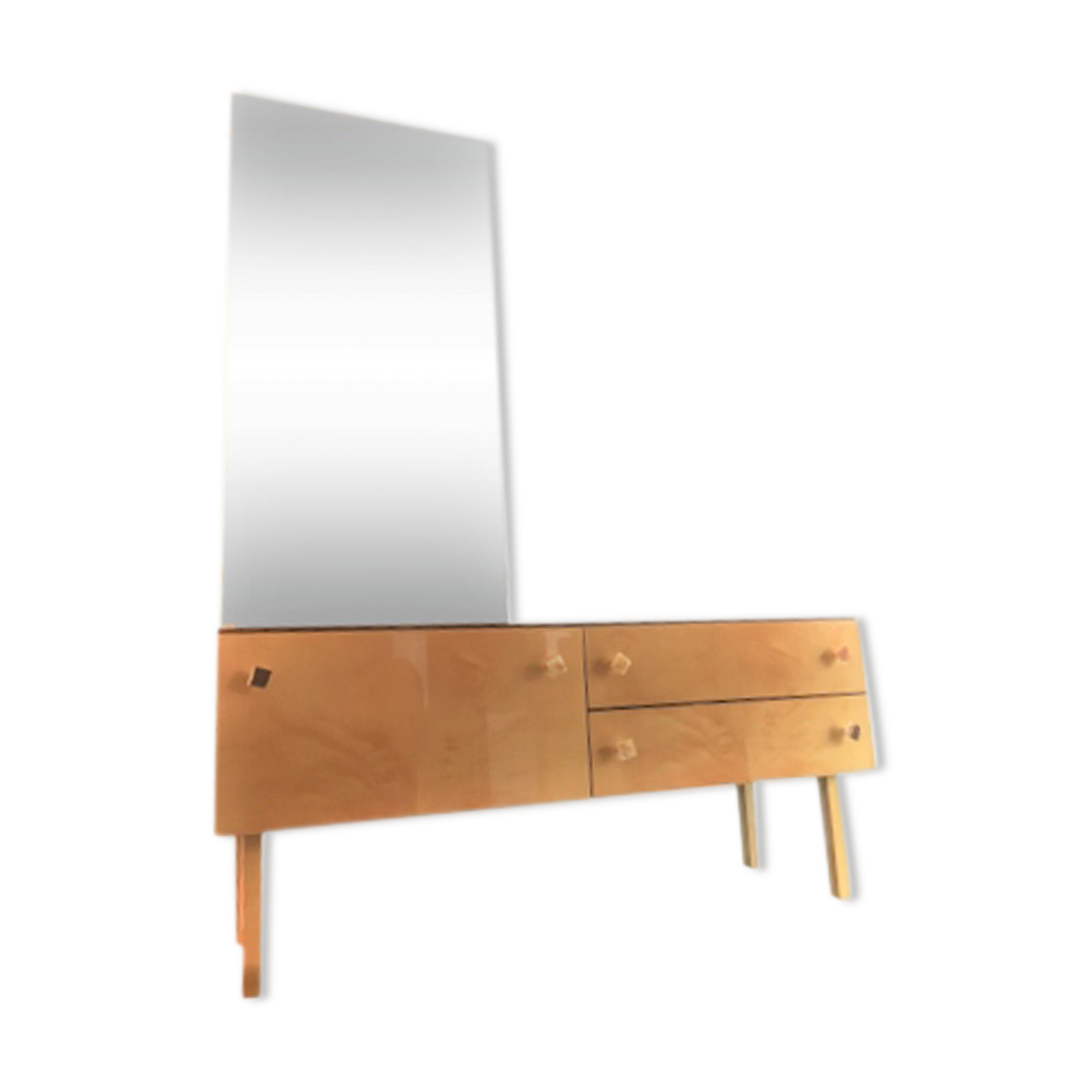 Dressing table in a 1.20m x 1.70m and vintage mirror, 1960's