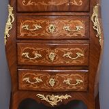 Secretary in precious wood marquetry, Transition style, Napoleon III period – Mid-19th century