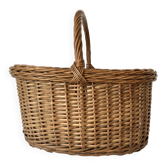 Panier en osier tressé