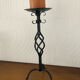 Vintage wrought iron candle holder