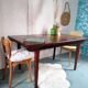 Table teck avec rallonges