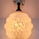 Art Deco wall lamp glass Clichy pink and porcelain