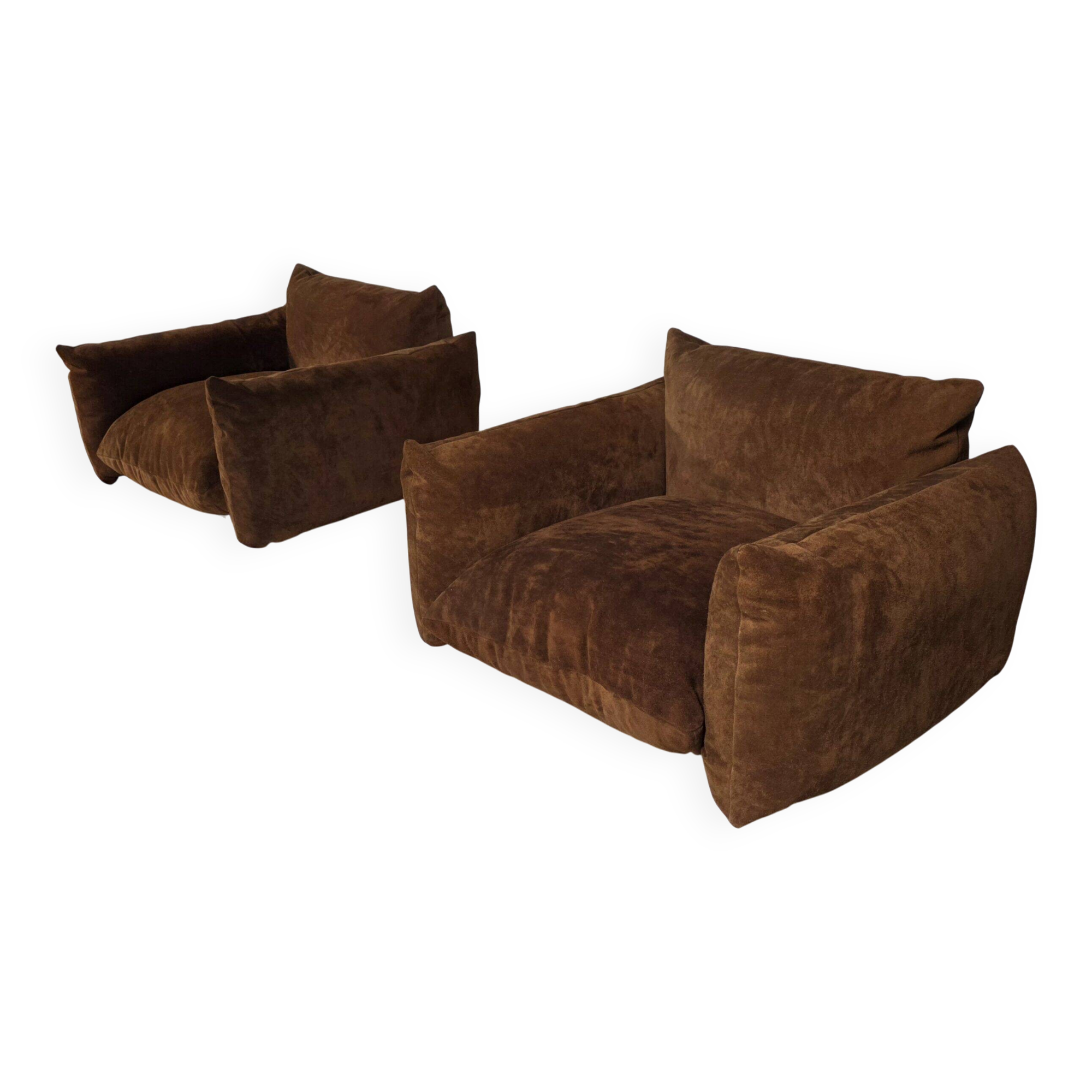 Pair of Marenco lounge chairs by Mario Marenco for Arflex, 1970s