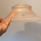 4 tulips in pink glass lampshade lamp suspension lamp
