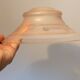4 tulips in pink glass lampshade lamp suspension lamp