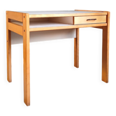 Bureau A. Sornay (dlg) en hêtre massif & stratifié blanc