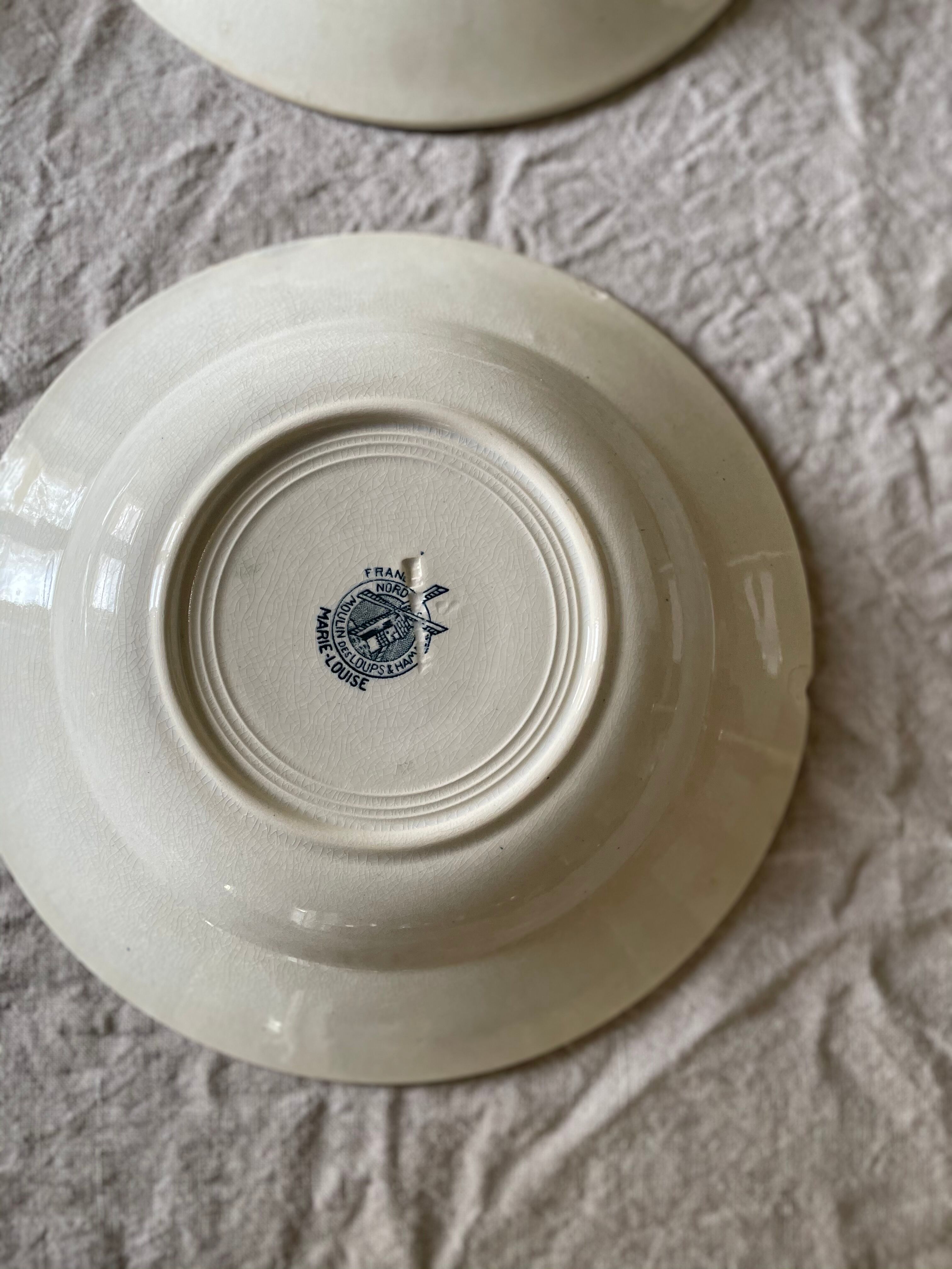 Hollow plates model "Marie-Louise" Moulin des Wolves