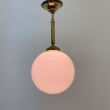 Antique Philips opaline glass hanging lamp, 1950’s