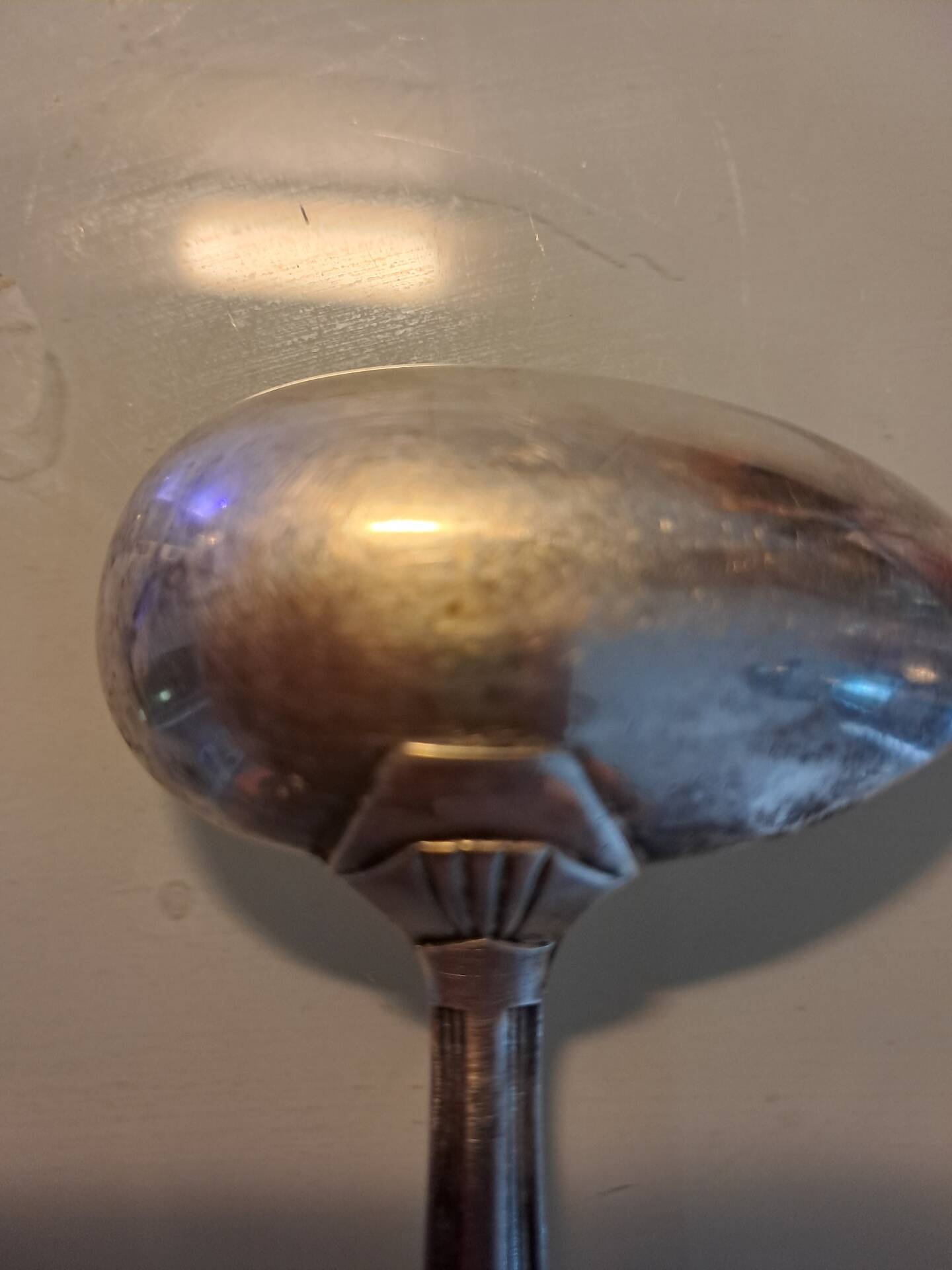 Ercuis silver-plated porridge spoon