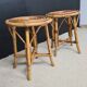 Pair of rattan stools 1960's