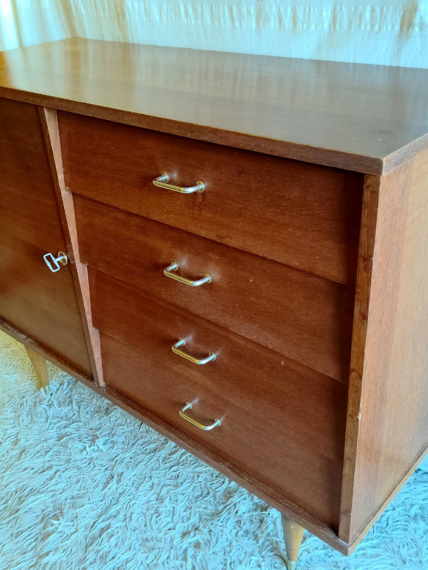 Vintage wooden sideboard / buffet - mid 20th century