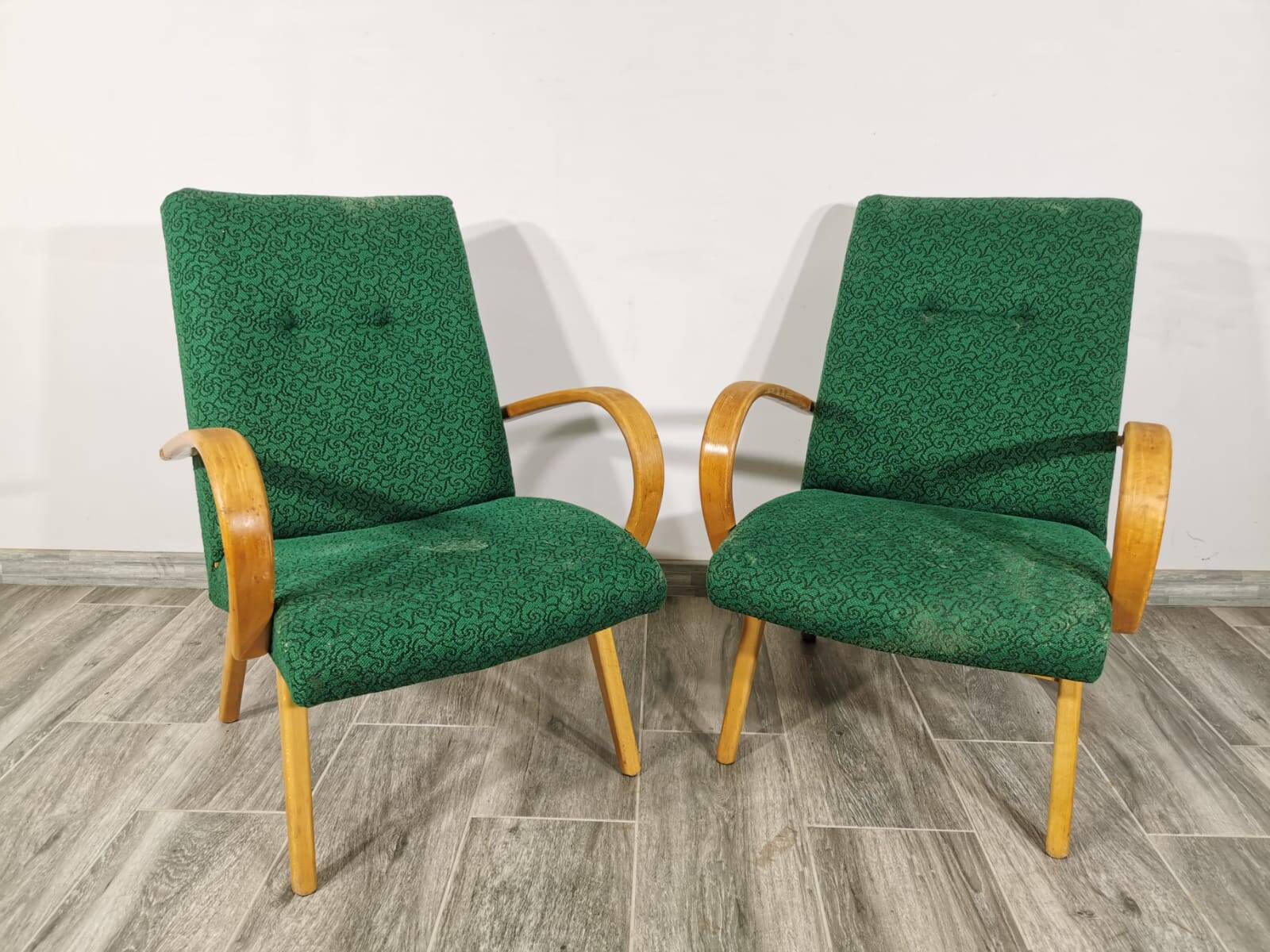 Vintage Armchairs by Jaroslav Smidek, 1960s, Set of 2