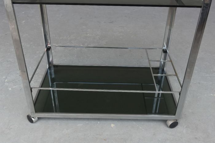 Vintage chrome rolling dessert 1950