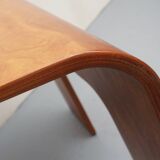 1970s designer coffee table in plywood