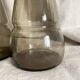Pair of antique smoked glass vases carafes