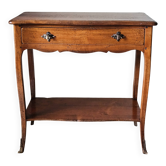 Louis XV style console in cherry wood, 20th century.