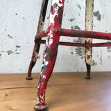 Workshop stool Nicolle patinated