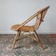 Trio de fauteuils rotin vintage