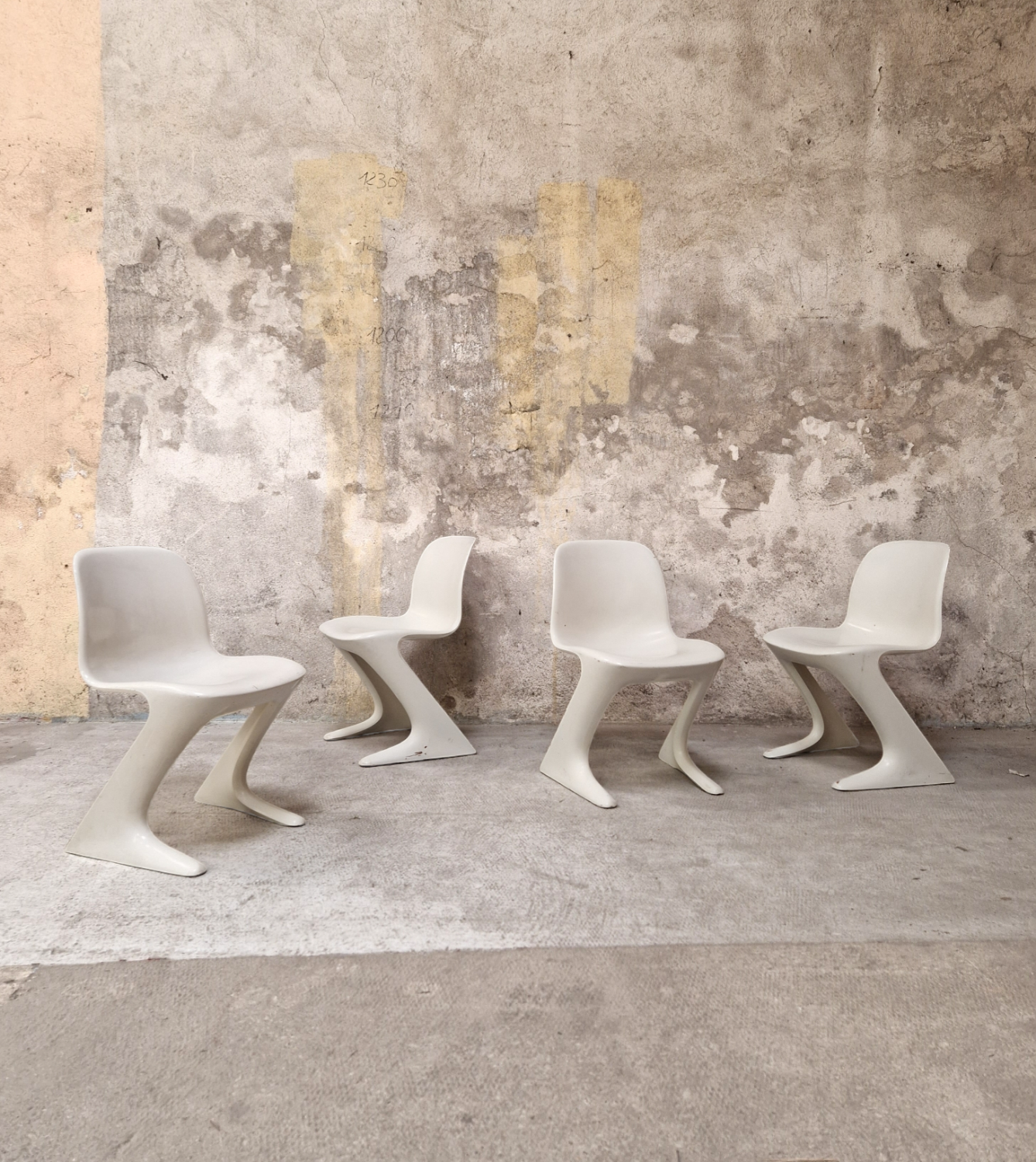 4 chairs Z by Ernst Moeckel & Sigfried Mehl